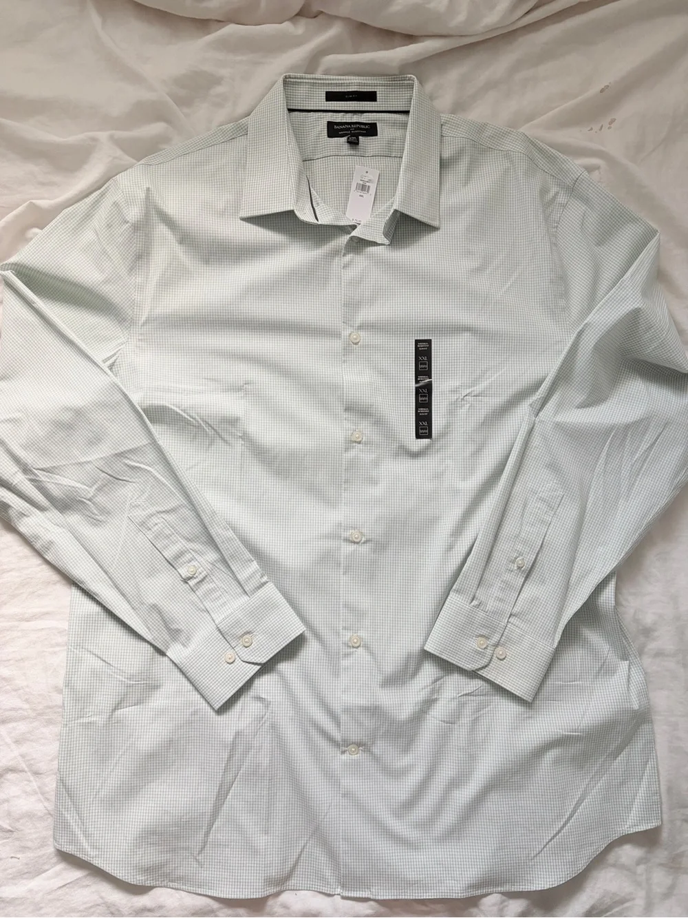 NWT Banana Republic Menswear Bundle (Green Dress Shirt & Blue Utility Shirt XXL)
